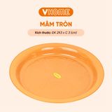  Mâm Nhựa Tròn Cao Cấp - Đa Dạng Kích Cỡ, Nhựa PP An Toàn - Nhựa Vĩ Hưng 