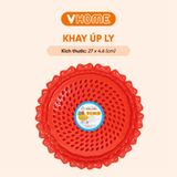 Khay Nhựa Úp Ly Sen 2 Kích Cỡ Màu Sắc Xinh Xắn Vĩ Hưng 