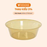  Thau Nhựa 34cm Nhiều Màu Nhựa Chính Phẩm, Không BPA, Bền Đẹp, An Toàn Sức Khỏe, Tiện Lợi Vĩ Hưng 