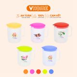  Ca Đá 1L Có Nắp, Không BPA, An Toàn Sức Khỏe, Nhựa Chính Phẩm - Nhựa Vĩ Hưng 
