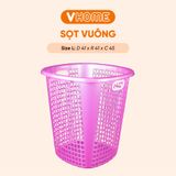  Sọt Nhựa Vuông Cao Đựng Quần Áo, Giỏ Nhựa Đựng Đồ Quần Áo Tiện Lợi Nhựa VĨ HƯNG 