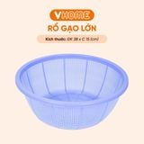  Rổ Gạo Lớn Đường Kính 38cm Nhựa Chính Phẩm, Không BPA, An Toàn Sức Khỏe, Bền Đẹp Vĩ Hưng 