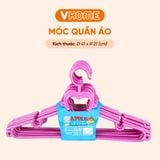  Móc Quần Áo Người Lớn Cao Cấp, Nhiều Màu, Bền Nhựa VĨ HƯNG 