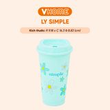  [Bộ 5] Tumbler 5 Màu Pastel Xinh Xắn Nhựa Vĩ Hưng 
