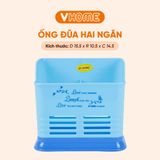  Ống Đựng Đũa Muống, Hộp Đựng Đũa 2 Ngăn Để Bàn Nhựa VĨ HƯNG 