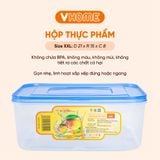  Hộp Bảo Quản Thực Phẩm Chữ Nhật - Đựng Thức Ăn An Toàn, Nhựa PP, Có 7 Kích Cỡ - Nhựa Vĩ Hưng 