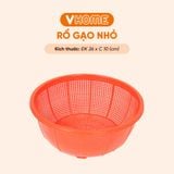  Rổ Gạo Lớn Đường Kính 26cm Nhựa Chính Phẩm, Không BPA, An Toàn Sức Khỏe, Bền Đẹp Vĩ Hưng 
