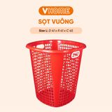  Sọt Nhựa Vuông Cao Đựng Quần Áo, Giỏ Nhựa Đựng Đồ Quần Áo Tiện Lợi Nhựa VĨ HƯNG 