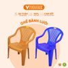  Ghế Bành Lưới Tựa Lưng Nhựa - Thoáng Mát, Bền Đẹp, Nhẹ Gọn - Nhựa Vĩ Hưng 