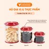  Bộ 3 Hũ Gia Vị, Bảo Quản Thực Phẩm, Kín Hơi Cao Cấp - Nhựa Vĩ Hưng 