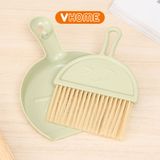  Bộ Chổi Và Đồ Hốt Rác Mini Vệ Sinh Bàn Phím, Nhỏ Gọn Tiện Lợi - Nhựa Vĩ Hưng 