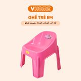  Ghế Nhựa Cao Cấp Cho Bé Trẻ Em Mầm Non, Mẫu Giáo, Tiểu Học - Nhựa Vĩ Hưng 