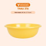  Thau Nhựa 36cm Nhiều Màu Nhựa Chính Phẩm, Không BPA, Bền Đẹp, An Toàn Sức Khỏe, Tiện Lợi Vĩ Hưng 