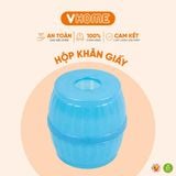  Hộp Khăn Giấy Nhựa Tròn Nhựa PP Chính Phẩm, Không BPA, Bền Đẹp, An Toàn Sức Khỏe, Tiện Lợi Vĩ Hưng 