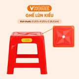  Ghế Nhựa Lùn Kiểu Vĩ Hưng - Ngồi Quán Trà Chanh, Nướng, Cafe Vỉa Hè, Bền Đẹp, Tiện Dụng 