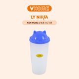  Ly Nhựa Nắp Tai Mèo Dễ Thương, Nhựa Chính Phẩm, An Toàn Sức Khỏe - Nhựa Vĩ Hưng 