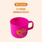  Ly Nhựa Uống Nước Có Quai Cầm, Nhiều Màu Sắc, Chất Lượng Cao - Nhựa Bền Đẹp - Nhựa Vĩ Hưng 