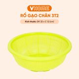  Rổ Gạo Có Chân 4 Size Đa Màu Sắc, Không BPA, An Toàn Sức Khỏe, Nhựa Vĩ Hưng Chất Lượng Cao 