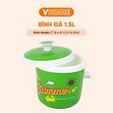  Bình Đá HOT TREND 1.5L Giữ Nhiệt Uống Trà Sữa, Trà Chanh, Nhỏ Gọn Quai Xách Tiện Lợi Hưng Thuận Lợi 