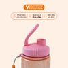 Bình Nước Nắp Bật 500ml, Màu Sắc Xinh Xắn Nhựa, Nhựa VĨ HƯNG 