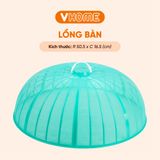  Lồng Bàn Tròn Đậy Thức Ăn, Đường Kính 50.5cm, Chống Muỗi, Chống Bụi Bằng Nhựa - Tiện Dụng Cho Nhà Bếp Vĩ Hưng 