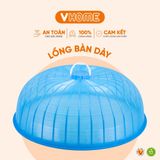  Lồng Bàn Tròn Đậy Thức Ăn, Đường Kính 49cm, Chống Muỗi, Chống Bụi Bằng Nhựa - Tiện Dụng Cho Nhà Bếp Vĩ Hưng 