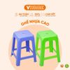  Ghế Cao Nhựa Dày Bền, Nhiều Màu Sắc, Nhựa Chính Phẩm - Chất Lượng Cao - Nhựa Vĩ Hưng 