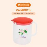  Ca Đá 1L Có Nắp, Không BPA, An Toàn Sức Khỏe, Nhựa Chính Phẩm - Nhựa Vĩ Hưng 
