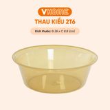  Thau Nhựa 26cm Nhiều Màu Nhựa Chính Phẩm, Không BPA, Bền Đẹp, An Toàn Sức Khỏe, Tiện Lợi Vĩ Hưng 
