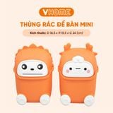  Thùng Rác MIni Dễ Thương Nhựa PP Bền Đẹp, Chống Thấm, Nhiều Màu Sắc - Thương Hiệu Vĩ Hưng 