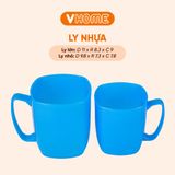  Ly Nhựa Uống Nước Có Quai Cầm, Nhiều Màu Sắc, Chất Lượng Cao - Nhựa Vĩ Hưng 
