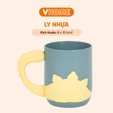  Ly Cốc Uống Nước, Súc Miệng - Hình Chú Khủng Long Ngộ Nghĩnh, Đáng Yêu - Nhựa Vĩ Hưng 