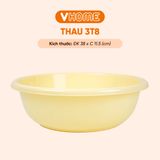  Thau Nhựa 38cm Nhiều Màu Nhựa Chính Phẩm, Không BPA, Bền Đẹp, An Toàn Sức Khỏe, Tiện Lợi Vĩ Hưng 