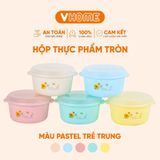  Hộp Bảo Quản Thực Phẩm Tròn, An Toàn Lò Vi Sóng, Nhựa Chính Phẩm Không BPA - Nhựa Vĩ Hưng 