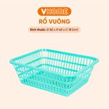  Rổ Vuông Nhựa Chất Lượng Cao, Nhiều Màu Sắc - Nhựa Chính Phẩm - Nhựa Vĩ Hưng 