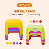  Ghế Đẩu Nhựa Thấp, Ghế Nhà Tắm Chắc Chắn, Bền Đẹp - Nhựa Chính Phẩm - Nhựa Vĩ Hưng 
