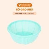  Rổ Gạo Lớn Đường Kính 26cm Nhựa Chính Phẩm, Không BPA, An Toàn Sức Khỏe, Bền Đẹp Vĩ Hưng 