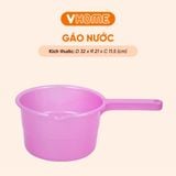  Gáo Nước Nhựa PP Chính Phẩm - Miệng Thoát Nước Lớn, Bền Bỉ - Vĩ Hưng 