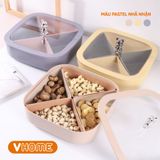  Hộp Mứt Tết Nhựa Vĩ Hưng - Tượng Gấu Dán Nắp, Thiết Kế Hiện Đại 