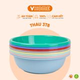  Thau Nhựa 38cm Nhiều Màu Nhựa Chính Phẩm, Không BPA, Bền Đẹp, An Toàn Sức Khỏe, Tiện Lợi Vĩ Hưng 
