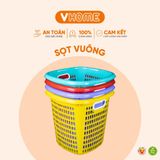  Sọt Nhựa Vuông Cao Đựng Đồ Chơi Trẻ Em, Giỏ Nhựa Đựng Đồ Quần Áo Tiện Lợi Nhựa VĨ HƯNG 
