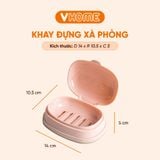  Hộp Đựng Xà Phòng Xà Bông Tắm Có Nắp Đậy - Chắc Chắn, Tiện Dụng, Nhựa PP - Nhựa Vĩ Hưng 