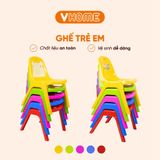  Ghế Nhựa Chắc Chắn, An Toàn Cho Bé Trẻ Em Mầm Non, Mẫu Giáo, Tiểu Học - Nhựa Vĩ Hưng 