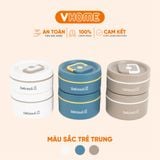  Hộp đựng cơm giữ nhiệt văn phòng Inox 304 chống gỉ cao cấp, sang trọng, làm quà tặng Nhựa Vĩ Hưng 