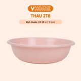  Thau Nhựa 28cm Nhiều Màu Nhựa Chính Phẩm, Không BPA, Bền Đẹp, An Toàn Sức Khỏe, Tiện Lợi Vĩ Hưng 