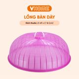  Lồng Bàn Tròn Đậy Thức Ăn, Đường Kính 49cm, Chống Muỗi, Chống Bụi Bằng Nhựa - Tiện Dụng Cho Nhà Bếp Vĩ Hưng 