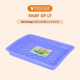  Khay Úp Ly 3 Kích Cỡ, 3 Màu Nhựa Chính Phẩm, An Toàn Sức Khỏe, Bền Đẹp Tiện Lợi Vĩ Hưng 