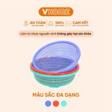  Rổ Tròn Có Chân Đa Màu Sắc, Không BPA, An Toàn Sức Khỏe, Nhựa Vĩ Hưng Chất Lượng Cao 