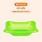  Rổ Nhựa Kiểu Nhật, Màu Sắc Đa Dạng, Cao Cấp Nhựa Vĩ Hưng 