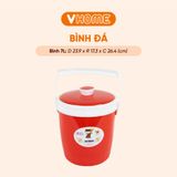  Thùng Đá Nhựa Giữ Nhiệt Tròn Hưng Thuận Lợi 7 9 12 L - Giữ Nhiệt 